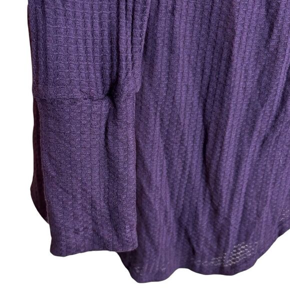 NEW Chaser Waffle Knit Turtleneck Amethyst Purple Size Medium Elena Gilbert Vibe - Picture 5 of 7